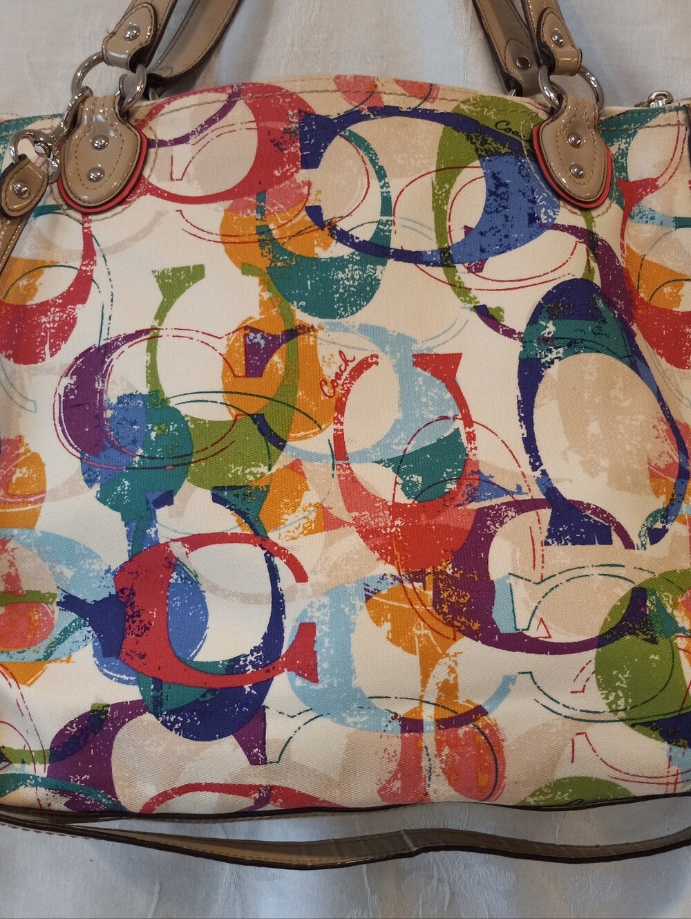 Coach Crossbody Large Tote Stamped C - Picture 3 of 10